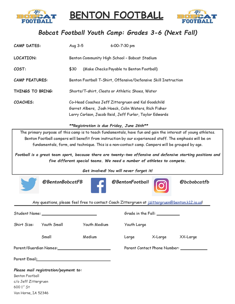 Youth Football Camp