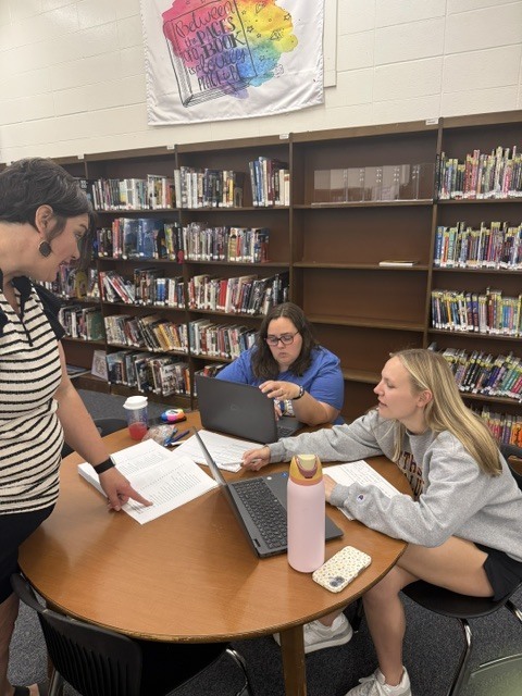 Becky with teachers