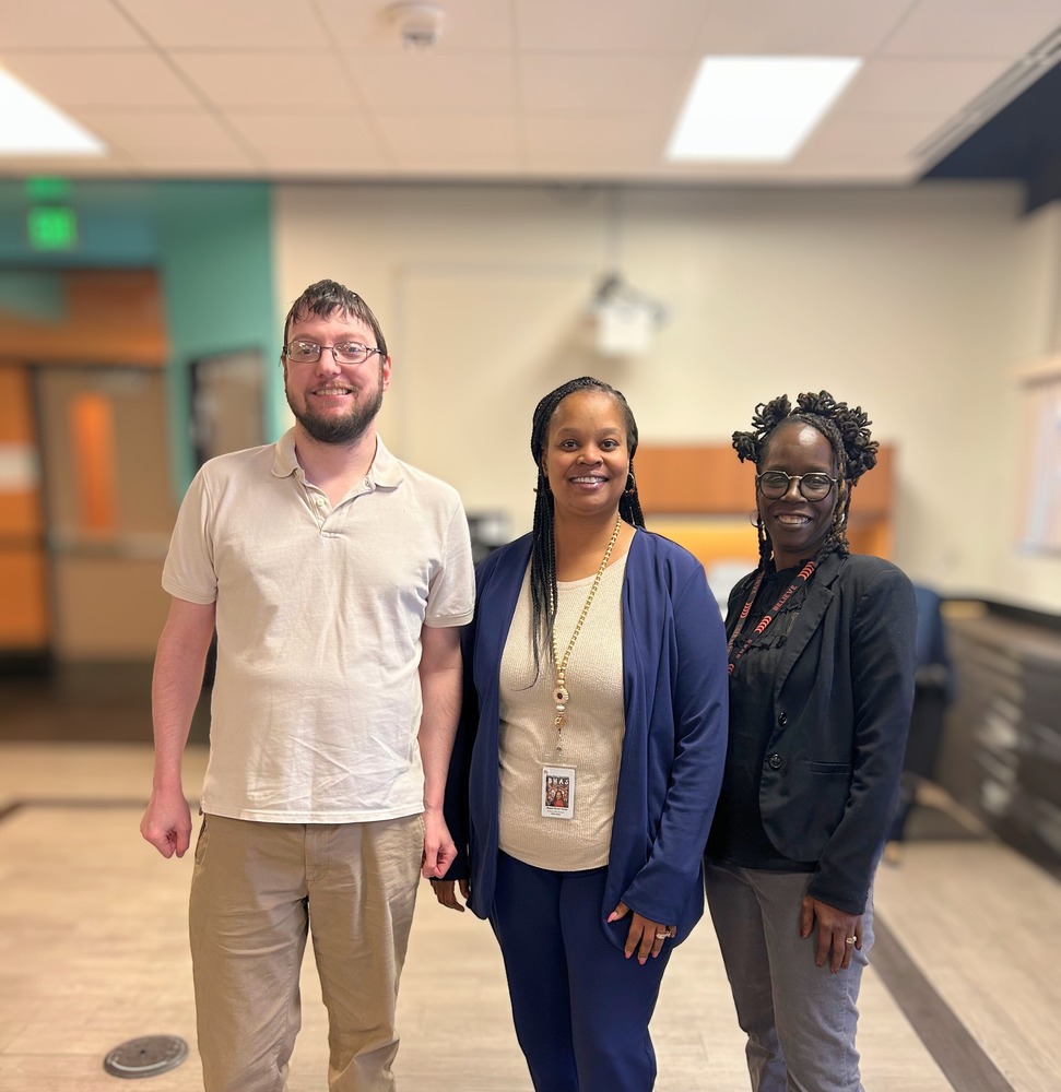Business Office Staff. Left to Right: Bryan Lentz, Angela Brock-Carter, Alauna Scales