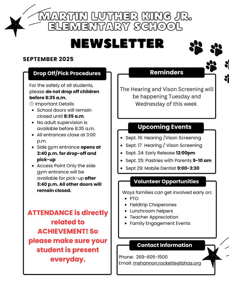 MLK Weekly Newsletter