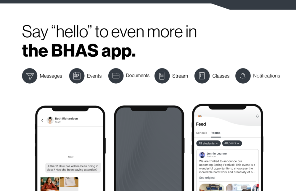 Say hello to even more in the BHAS app. Rooms is here!