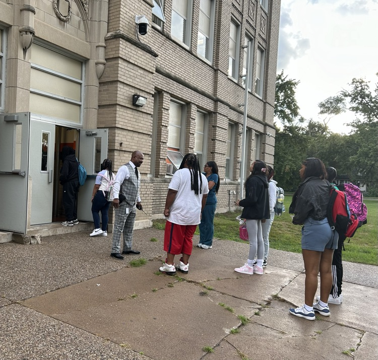 Mr. Morant welcoming students and parents