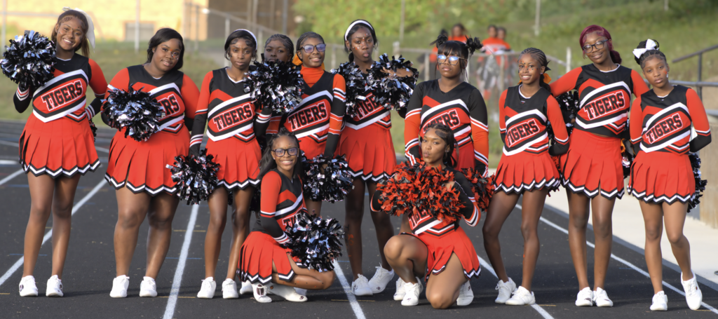 Cheerleading Team at BHHS first Football game of the season.