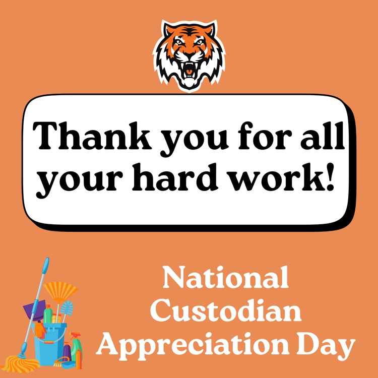 We’d like to say thank you to all Custodians for their hard work!
