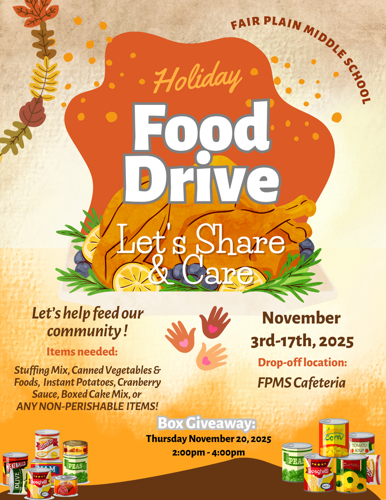🌟Fair Plain Middle School Food Drive: November 3rd–17th 🌟