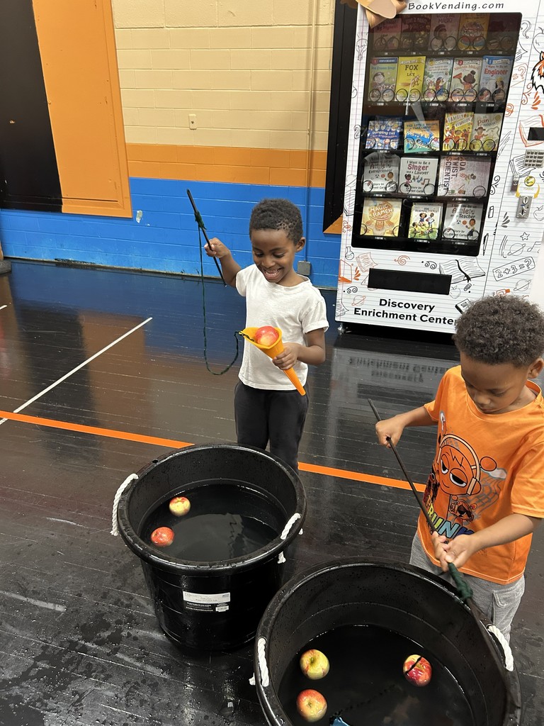 Students with their families at Discovery Enrichment Center's Fall Fest.