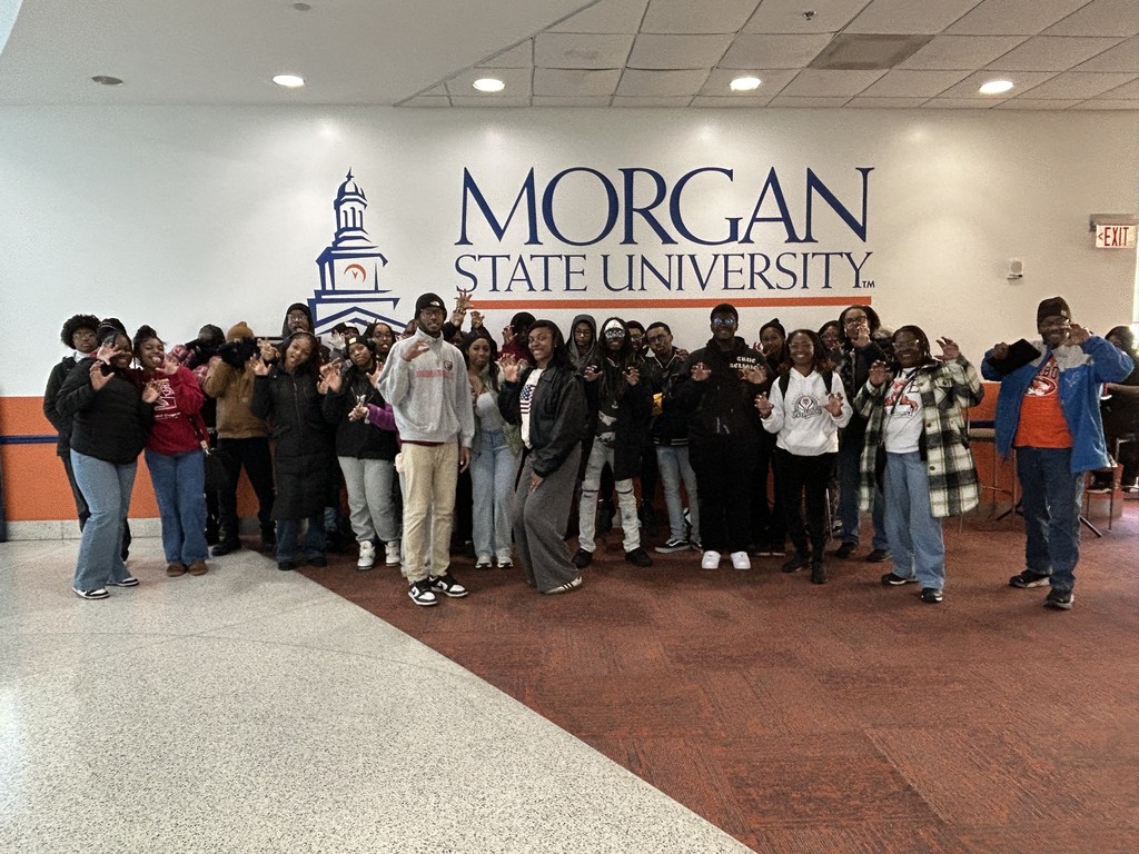 Benton Harbor High School's students at Morgan State University while on the Black College Tour.