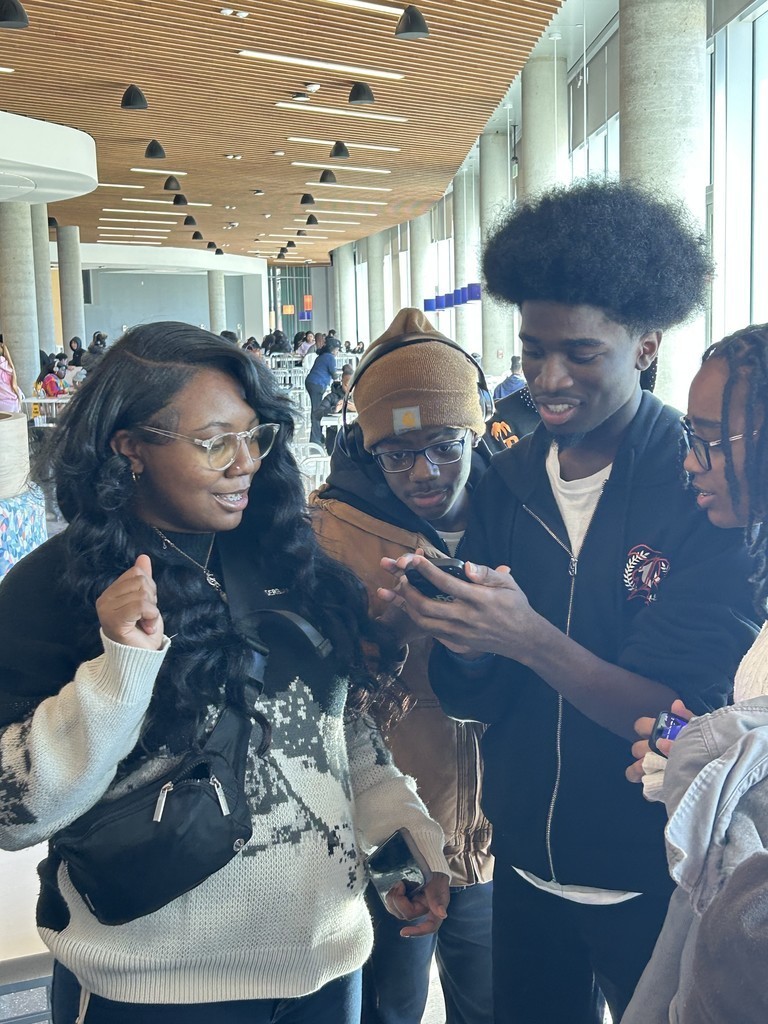 Benton Harbor High School's students at Morgan State University while on the Black College Tour.