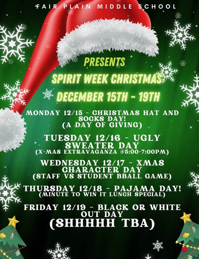 Spirit Week Calendar