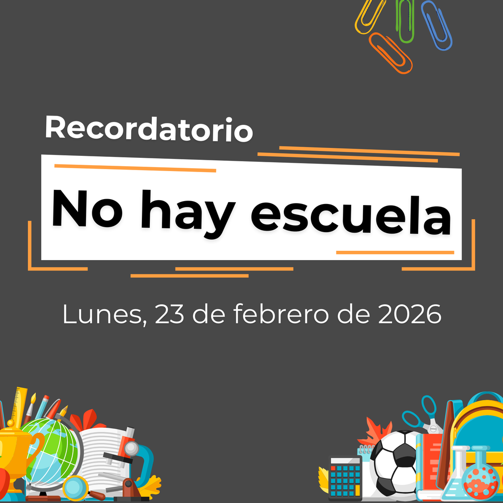 Spanish No school Monday February 23