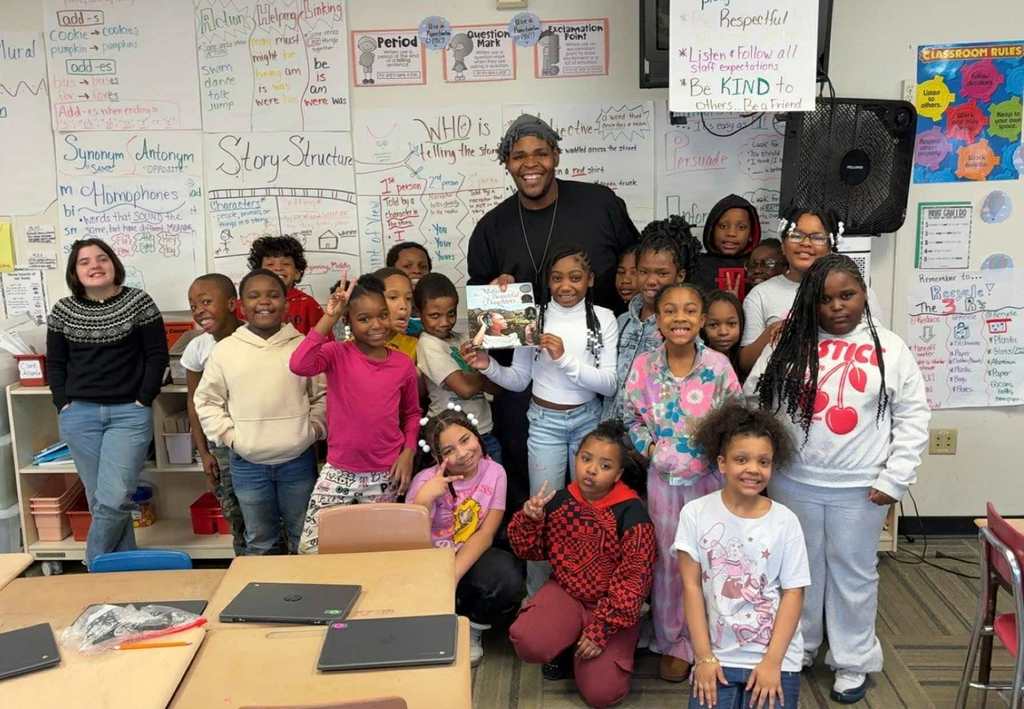 Guest readers throughout the different buildings at BHAS. 