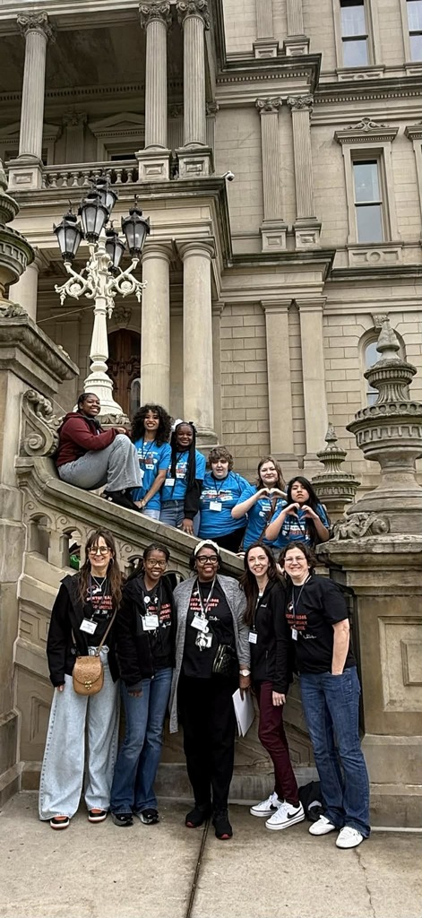 The Teen Advisory Committee and Benton Harbor Student Health Center staff attended Michigan's Adocacy Day where they were able to speak to State representatives and hear a speech from Govenor Whitmore. 