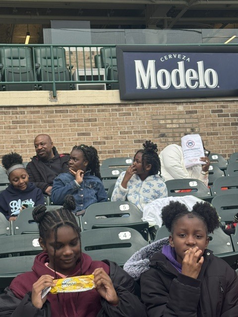 Students from FPE enjoying at a baseball game.