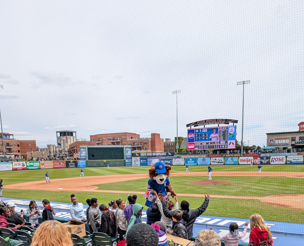 Students from FPE enjoying at a baseball game.
