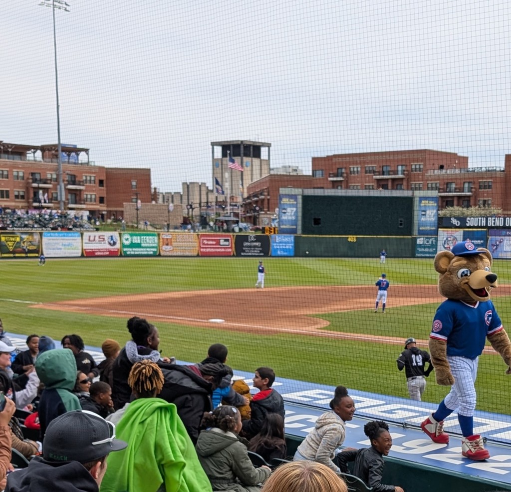 Students from FPE enjoying at a baseball game.