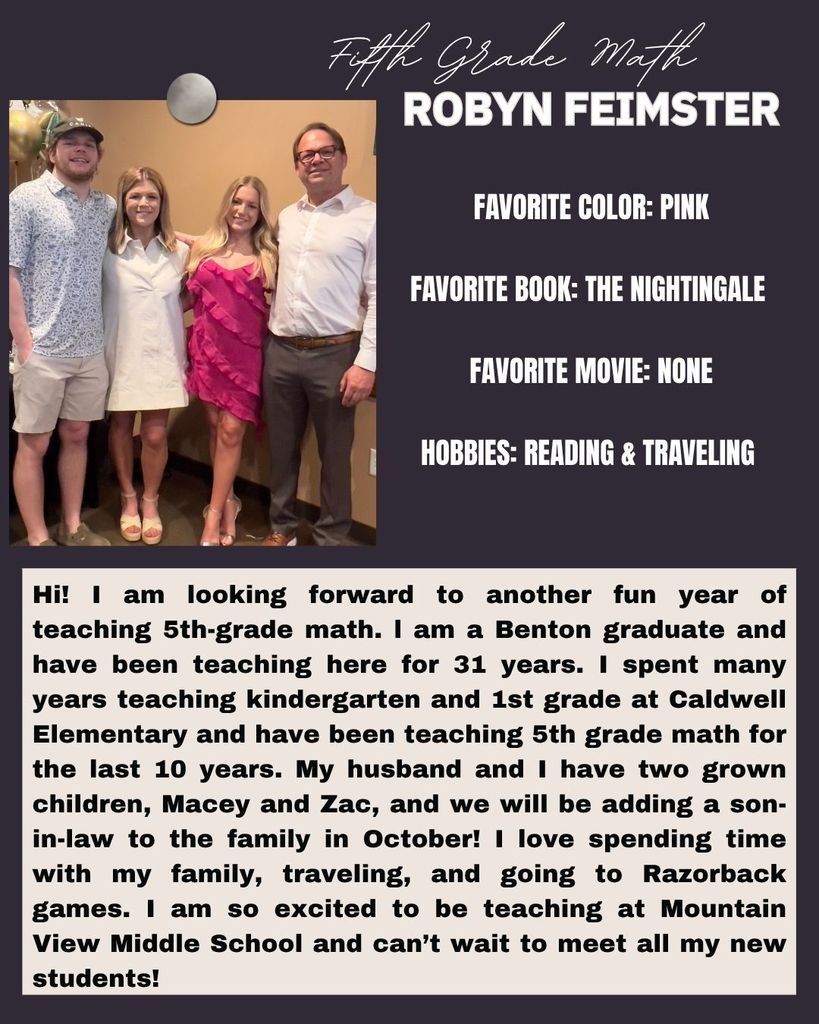 fifth grade math robyn feimster