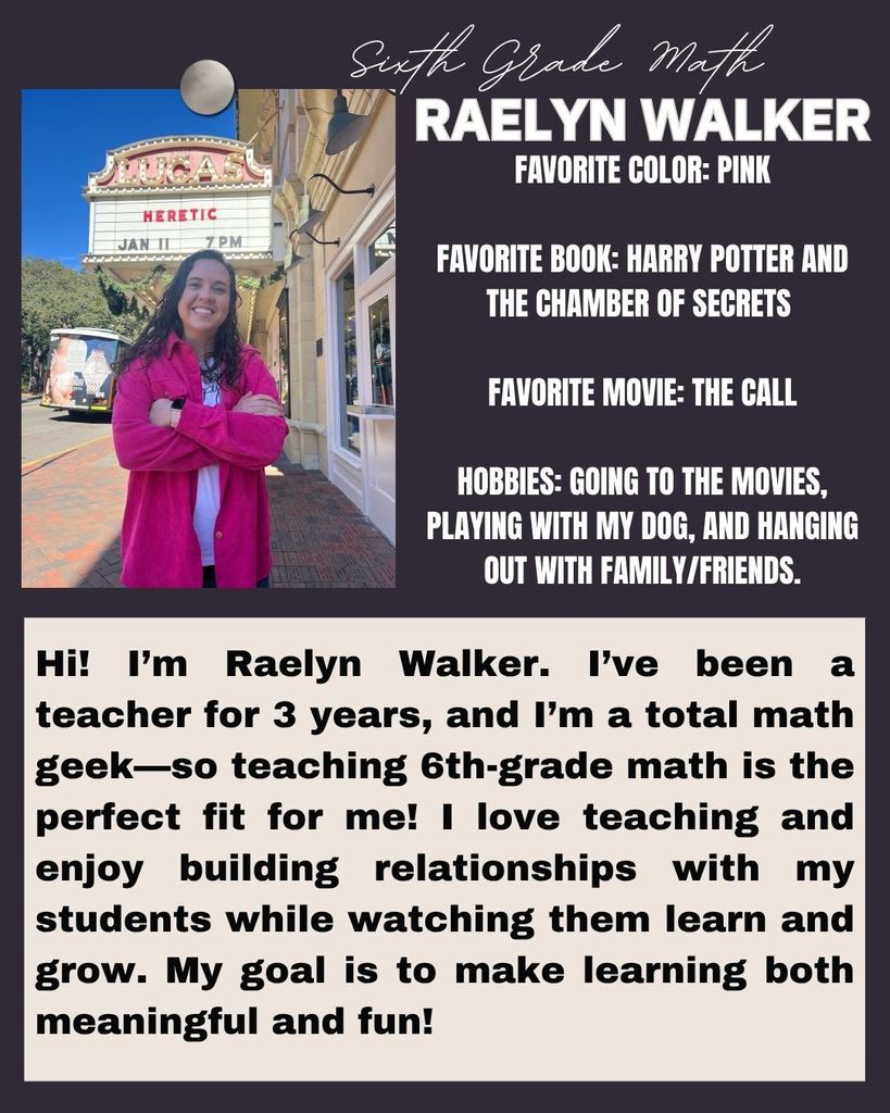 sixth grade math raelyn walker