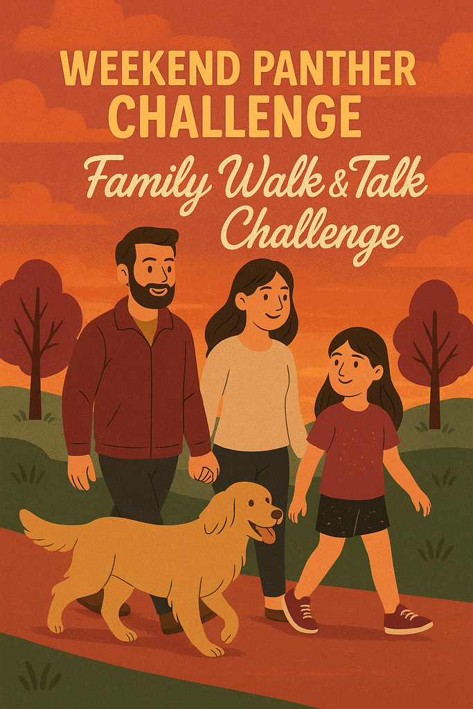 weekend panther challenge family walk and talk challenge