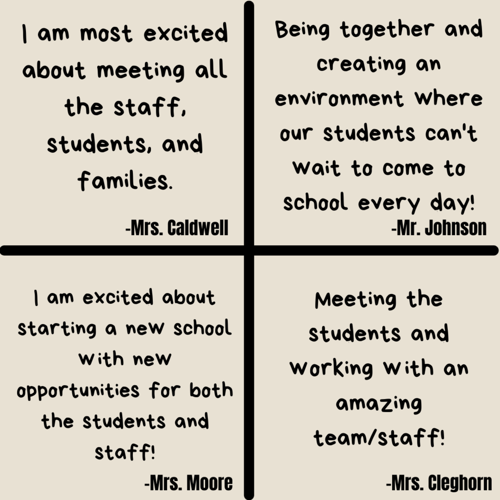 Mrs. Caldwell, Mr. Johnson, Mrs. Moore, Mrs. Cleghorn