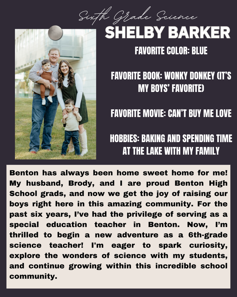sixth grade science, shelby barker