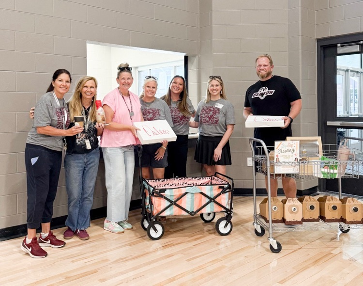 teachers with donuts from our pto