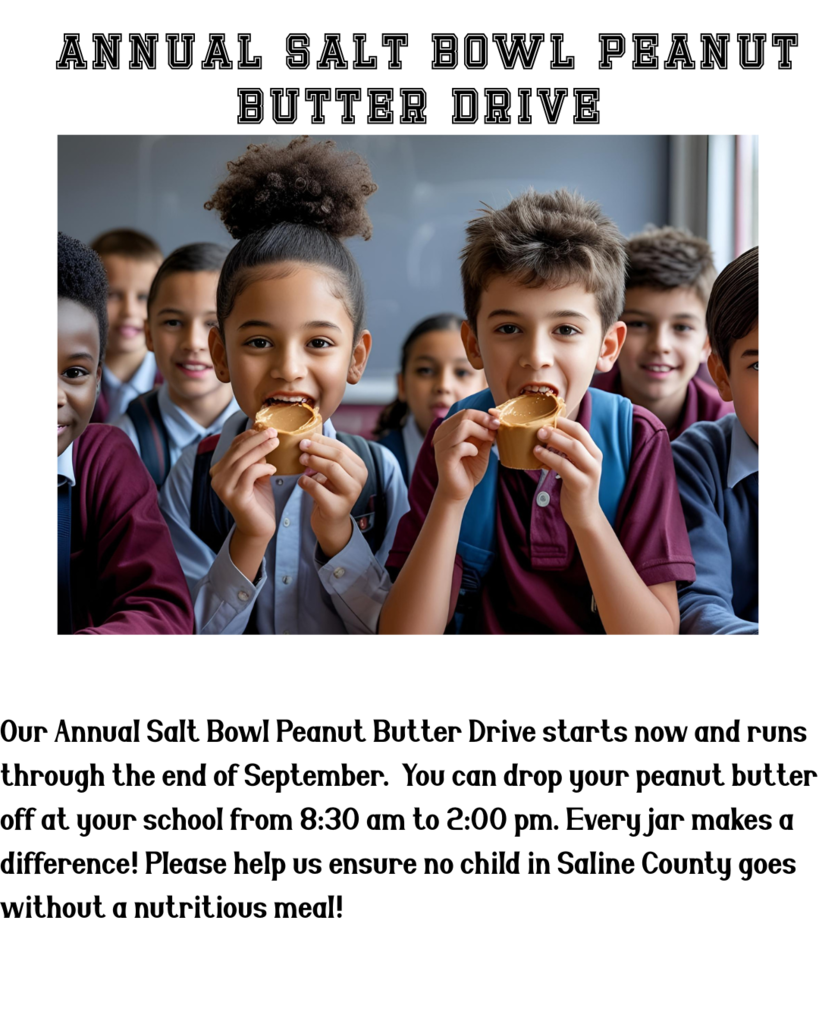 Annual Salt Bowl Peanut Butter Drive