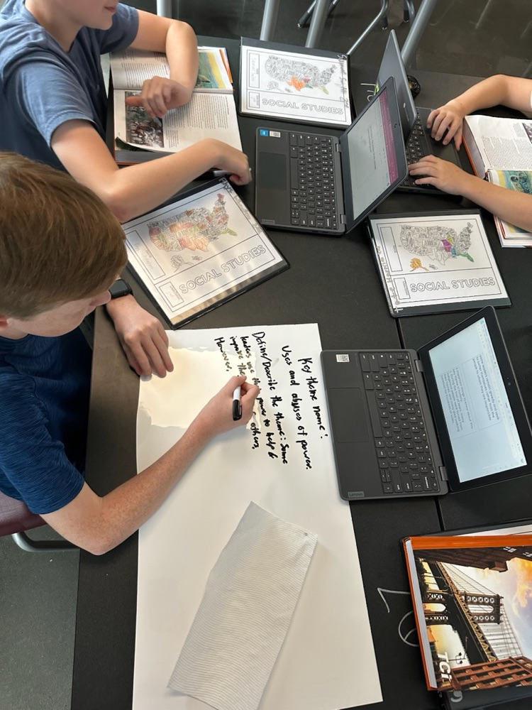 MVMS social studies class