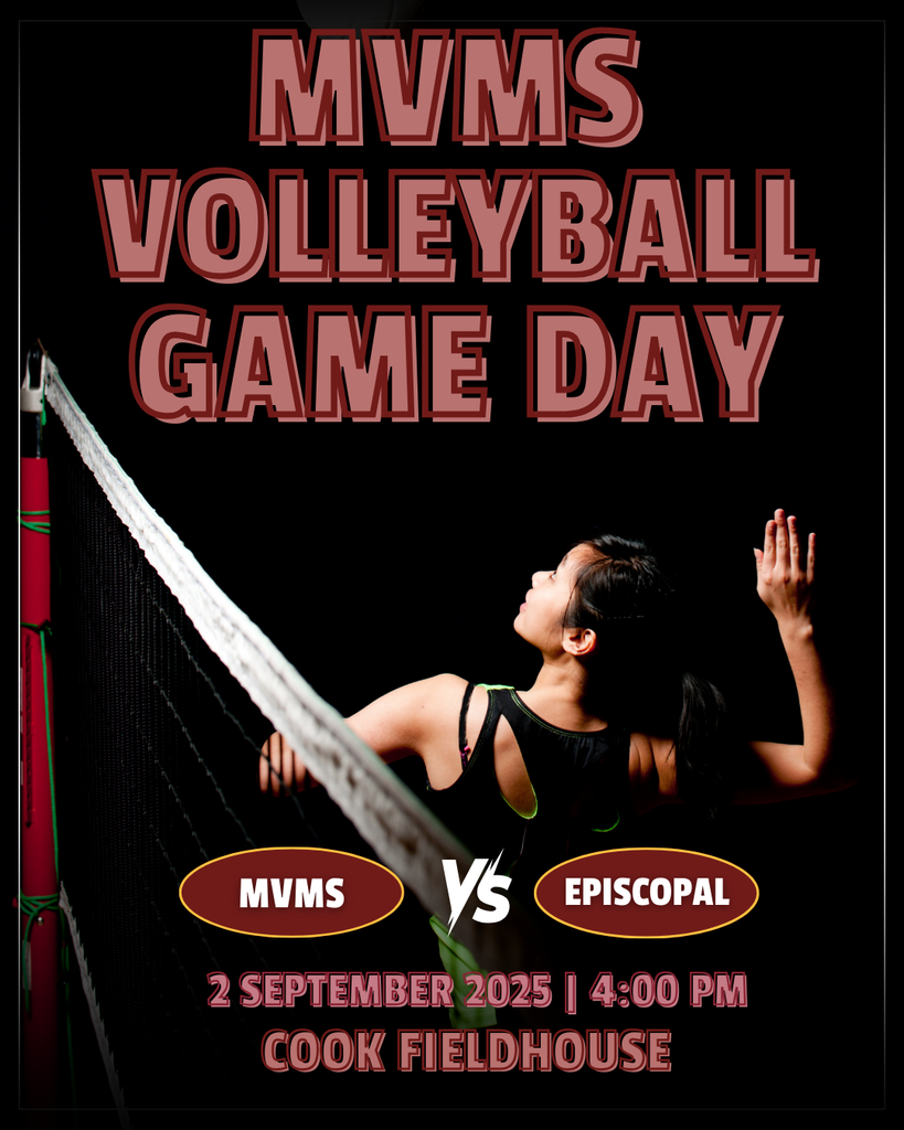 mvms volleyball game day mvms vs episcopal 4pm at cook fieldhouse