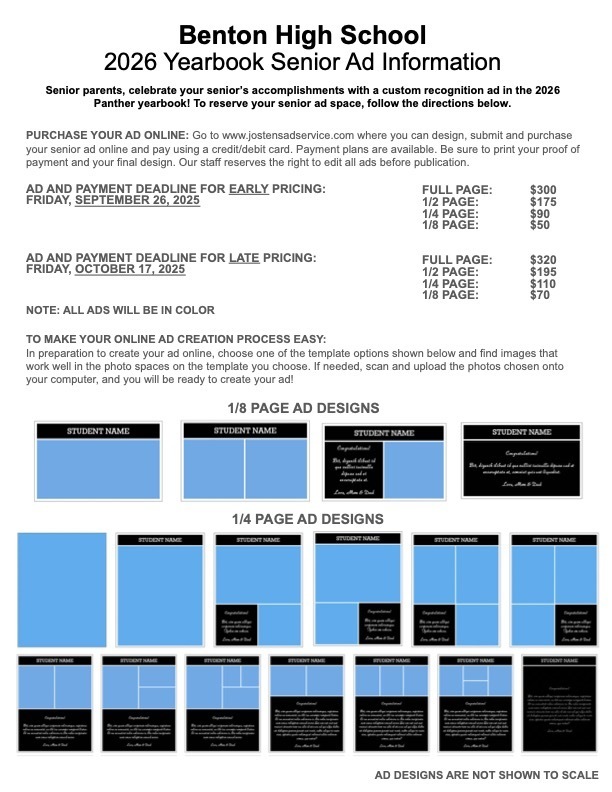 2026 Senior Ad Information - Benton HS  (1)