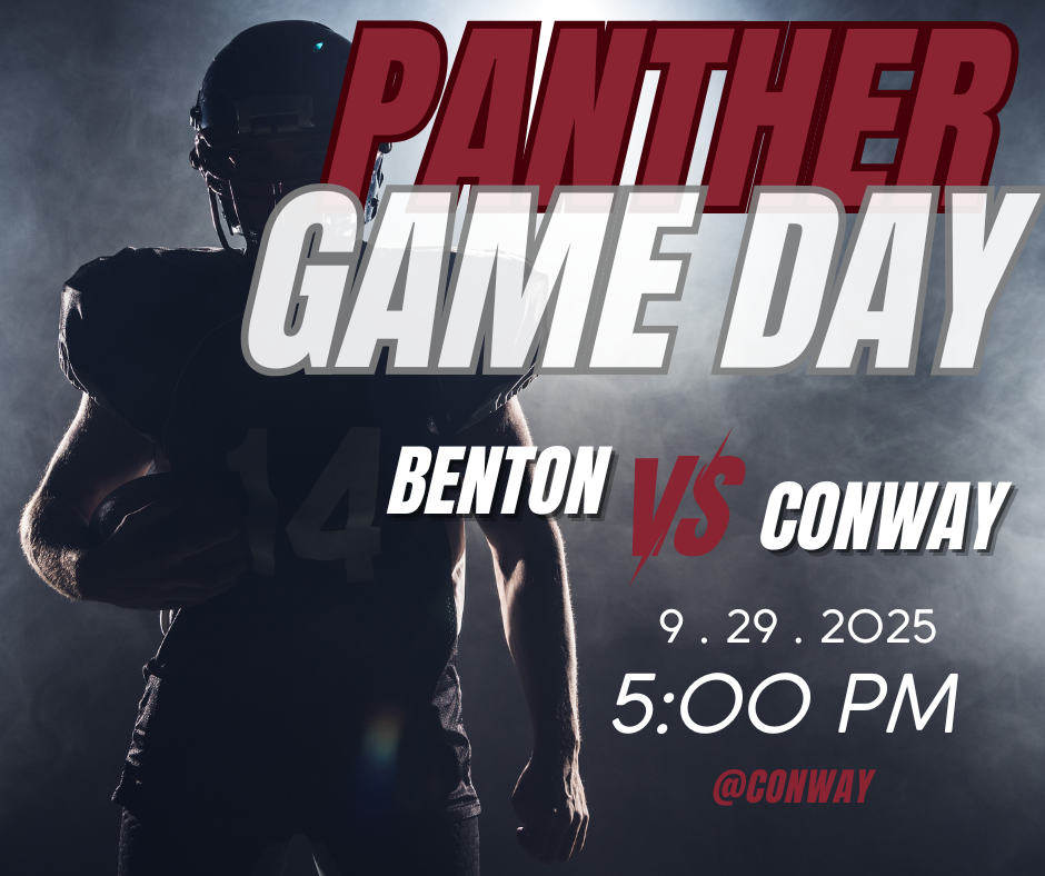 panther game day tonight at 5pm in conway
