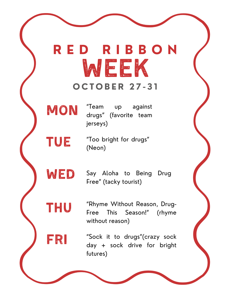 STUDENT COUNCIL RED RIBBON WEEK