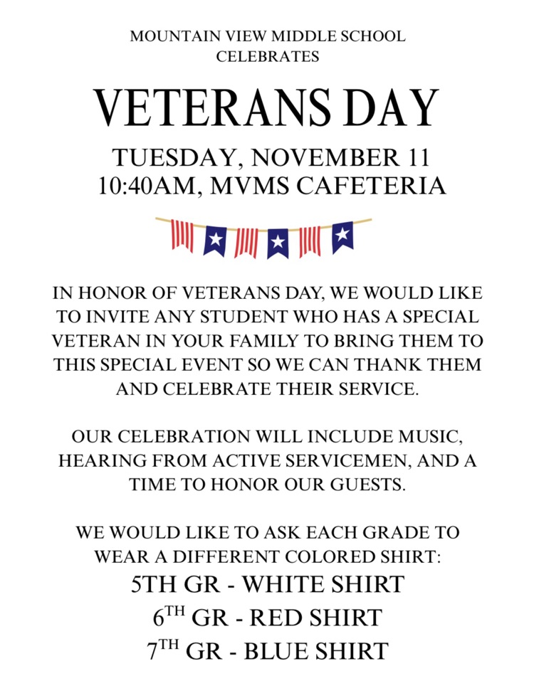 Veterans Day assembly November 11