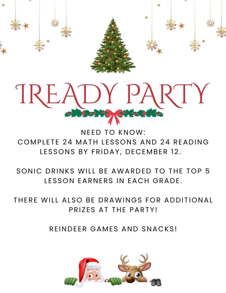 Red and Gold Playful Christmas Party Flyer (A4)