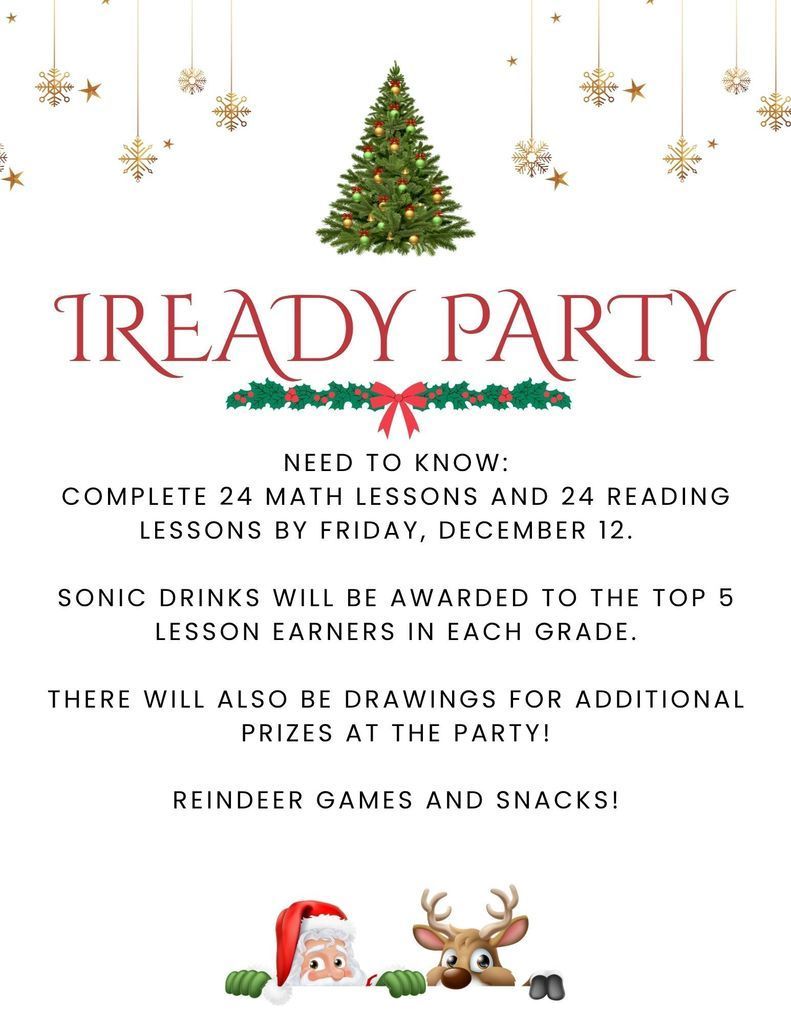 Red and Gold Playful Christmas Party Flyer (A4)