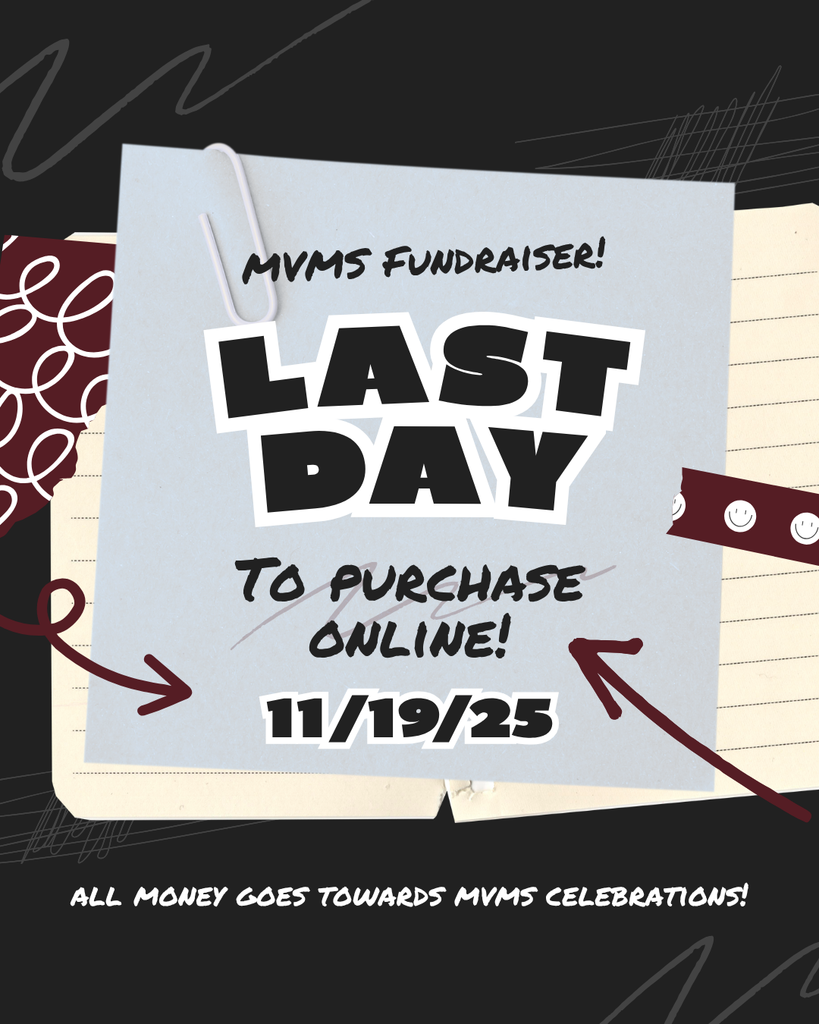 Last Day to purchase fundraiser items online is tomorrow 11/19/25
