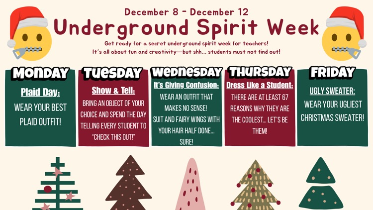 underground spirit week