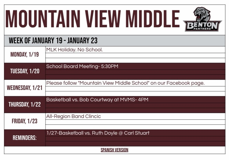 this week at MVMS