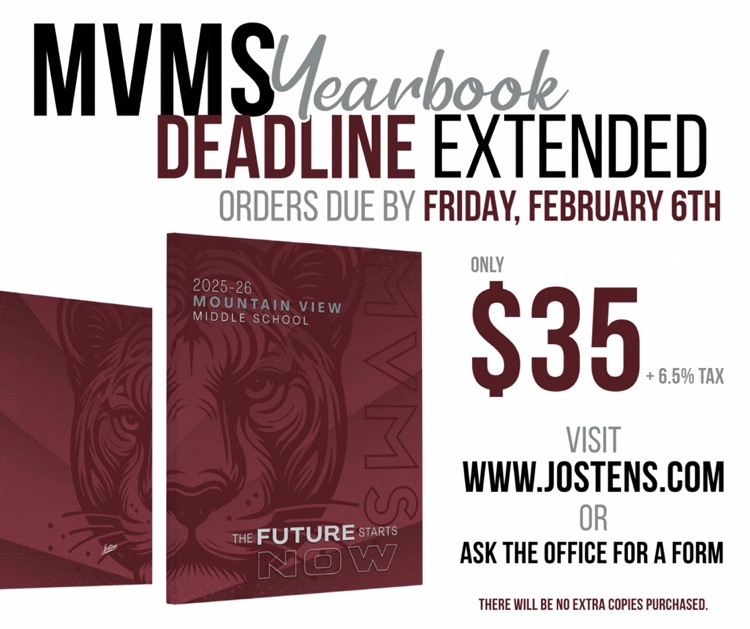 MVMS yearbook orders 