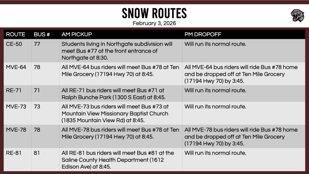 Snow Routes