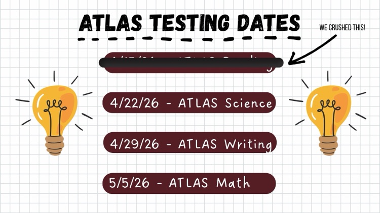 atlas testing dates 
