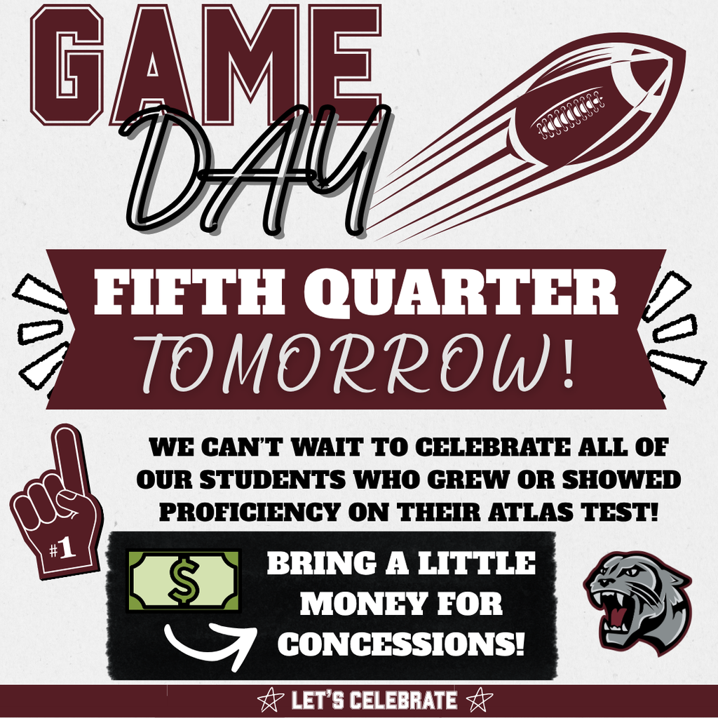 fifth quarter tomorrow for students that grew or reach proficiency 