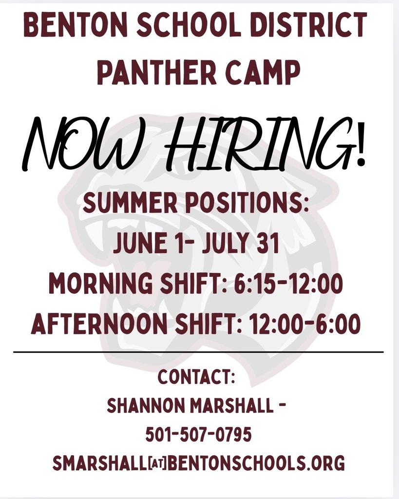 Now hiring for panther camp