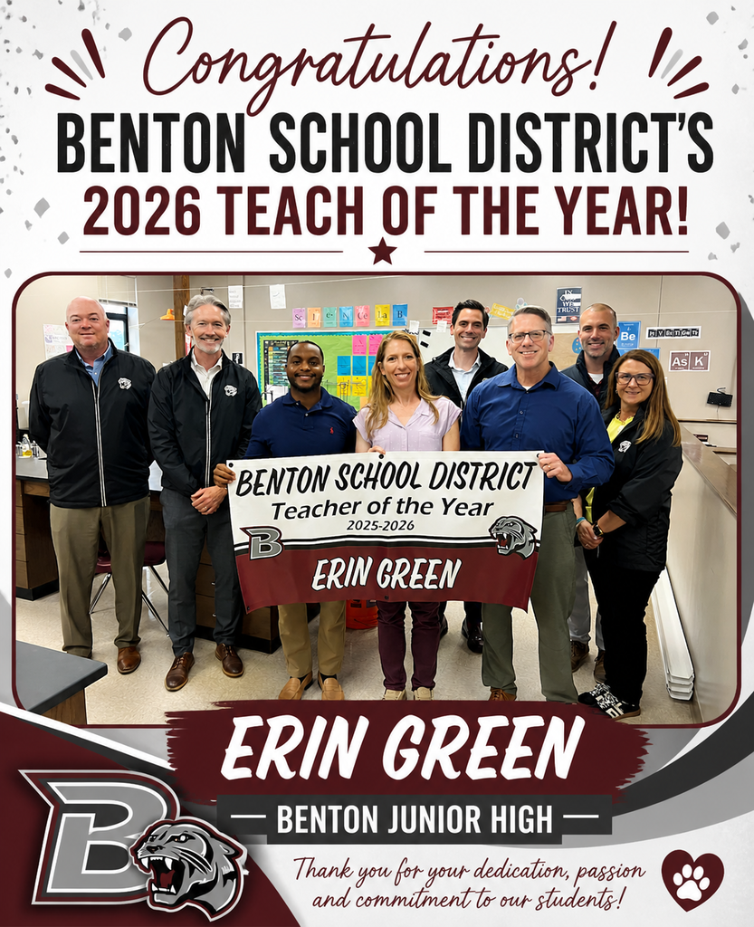 District Teacher of the Year - Erin Green -BJHS