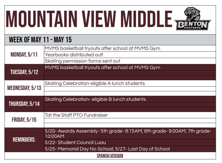 MVMS weekly prowl