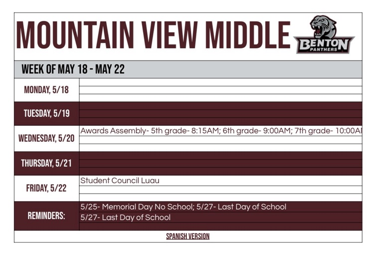 MVMS students 