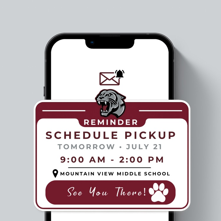 schedule pickup is tomorrow July 21