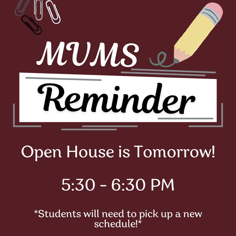 MVMS reminder