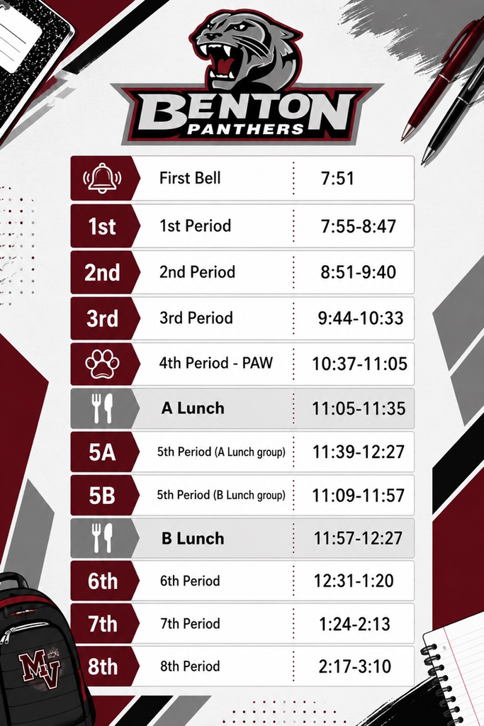 MVMS schedule
