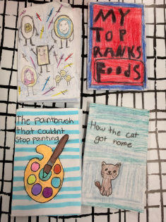 Some student examples from Ms. Moore's art class