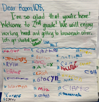 Mrs. Tolbert's class